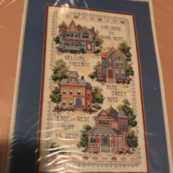 Vintage From the Heart - Our Home Is Your Home Counted Cross Stitch 1991 - Picture 3 of 4